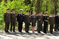 Сотрудники кафедры ещё пока военной и экстремальной медицины на митинге в честь Дня Победы (2008 год).