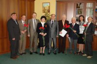 Руководство НижГМА и ветераны войны - профессора академии (2008 год).