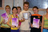 Первые победители первой студенческой спартакиады фармацевтического факультета (2008 год).